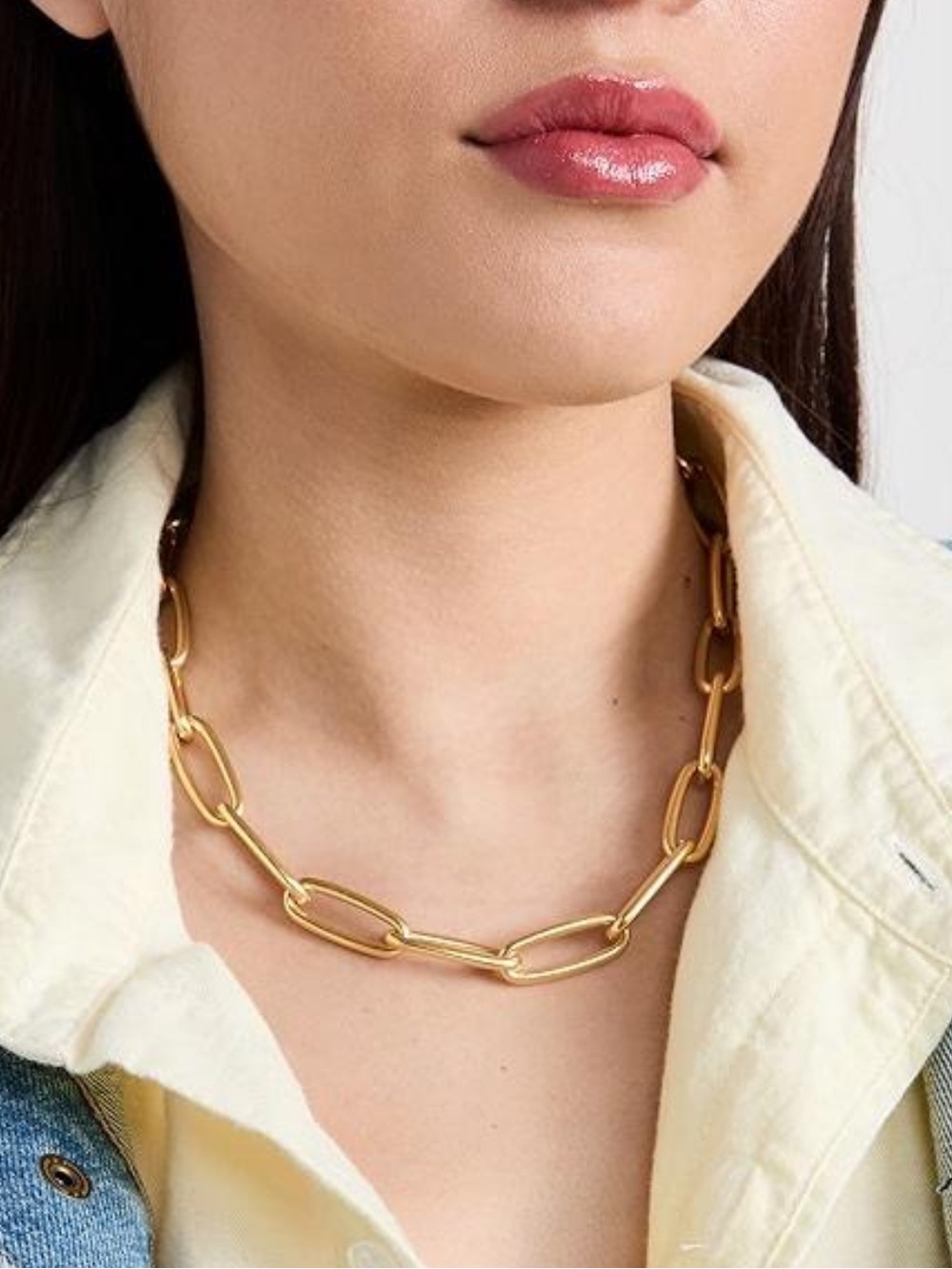 Madewell Chunky Paper Clip Chain Necklace